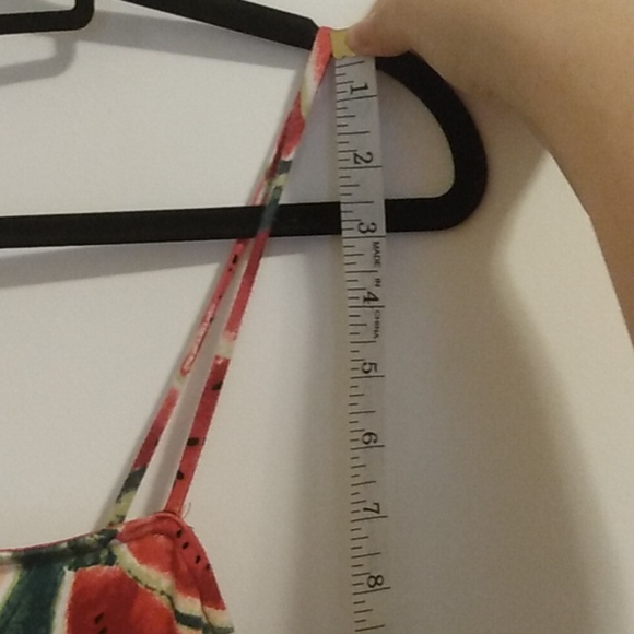 Watermelon Spaghetti Strap Forever21 Women's Dress Size Medium - Picture 5 of 7